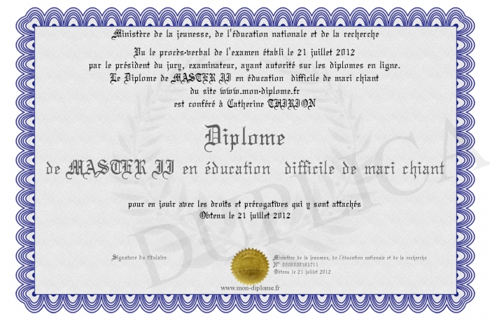 diplome i ou ii